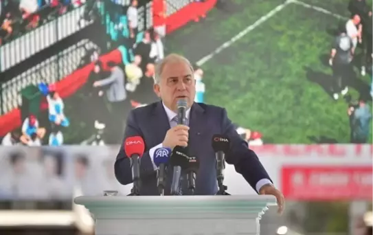 Bakan Bak, Mimar Sinan Spor Kompleksi'nin temel atma törenine katıldı