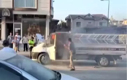 Hatay'da Kola ile Yangına Müdahele
