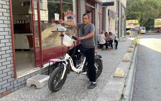 Elektrikli Bisikletle Çay Servisi