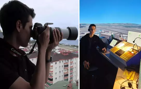 Üniversiteli Alperen'in uçak tutkusu; balkondan kuleye hayali peşinde