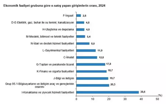 2024'te E-Satış Yüzde 27,8'e Yükseldi