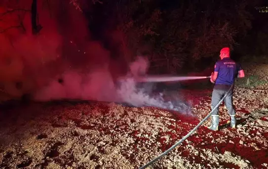 Elazığ'da Bahçe Yangını Kontrol Altına Alındı