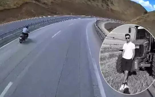 Yeni aldığı motosikletle ölüme gitti: Kaza anı araç kamerasına yansıdı
