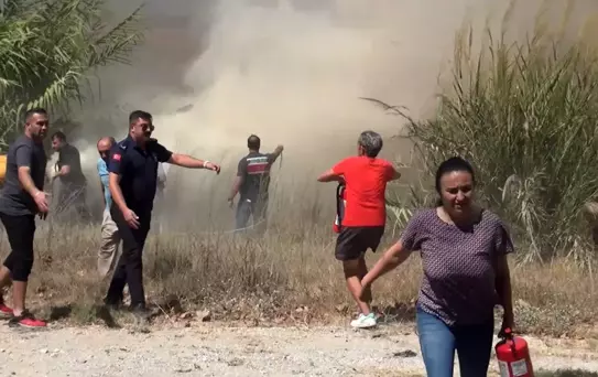Manavgat'ta Sazlık Yangını