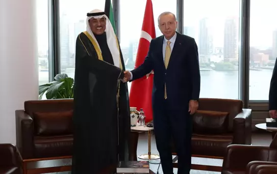 Cumhurbaşkanı Erdoğan, Kuveyt Veliaht Prensi Halid Es Sabah'ı kabul etti