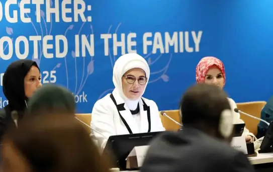 Emine Erdoğan, BM'de 'Birlikte Daha İyiye: Aileden Başlayan Küresel Dayanışma' etkinliğinde konuştu