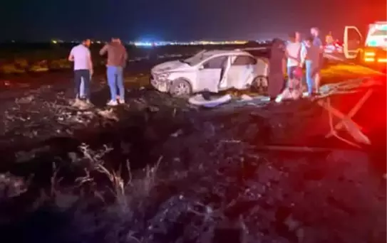 Hilvan'da takla atan otomobilde 3 kişi yaralandı