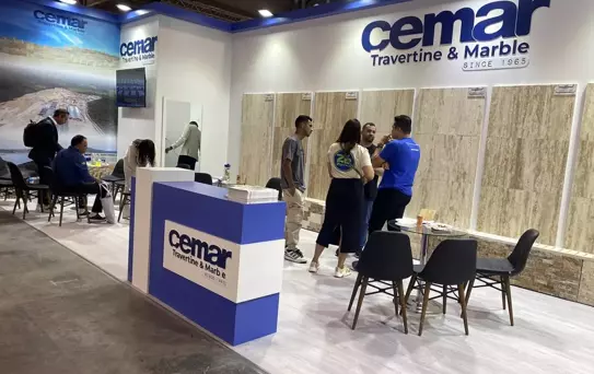 Cemar Traverten Verona Fuarı'nda
