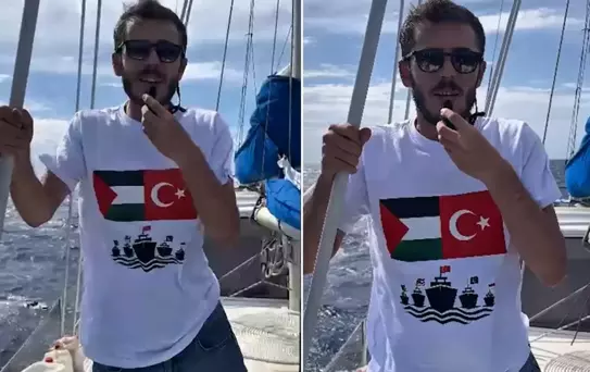 Gazze yolunda Urfa'dan bir genç! Mehmet Emin Aydın'dan dünyaya mesaj