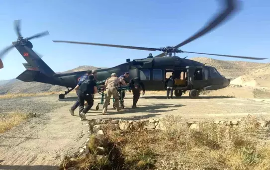 Siirt'te İşçi Kazası: Havalandırma Helikopteri ile Hastaneye Sevk