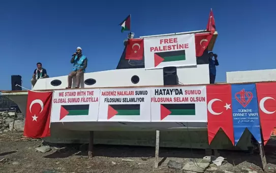 Arsuz'da Gazze'ye Destek Etkinliği