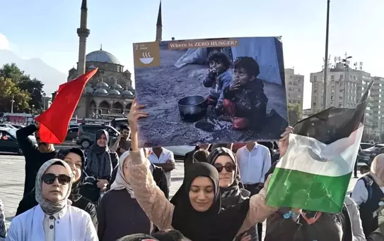 Kayseri'den Gazze'ye Destek Yürüyüşü