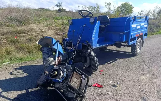 Alaplı'da Pat Pat ve Motosiklet Çarpıştı