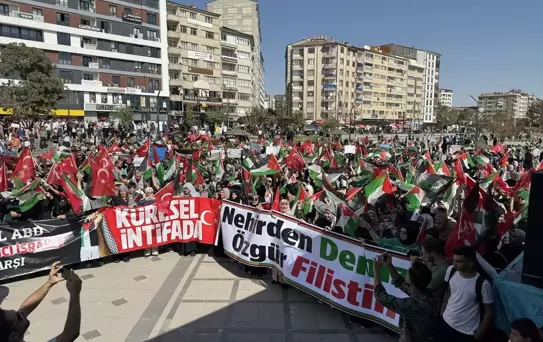 Elazığ'da Gazze'ye Destek Yürüyüşü