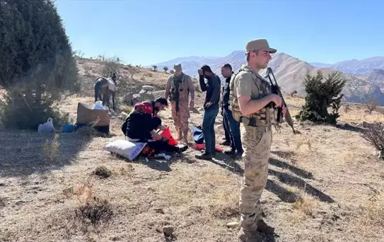 Beytüşşebap'ta Atla Düşme Kazası
