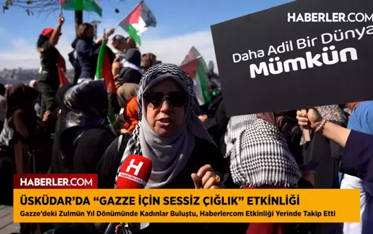 Üsküdar'da Gazze İçin Sessiz Çığlık: Vatandaşlardan dünyaya vicdan çağrısı
