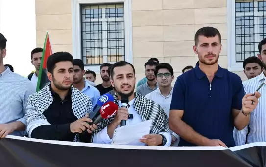 Üniversiteli Öğrencilerden Gazze'ye Destek Protestosu