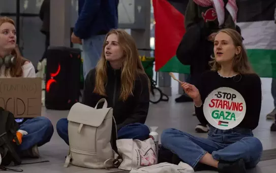 Hollanda'da Filistin'e Destek Gösterileri