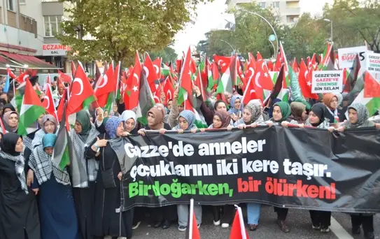 Gebze'de Gazze Saldırılarına Protesto