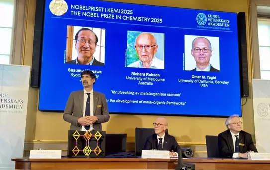 2025 Nobel Kimya Ödülü Sahipleri Açıklandı
