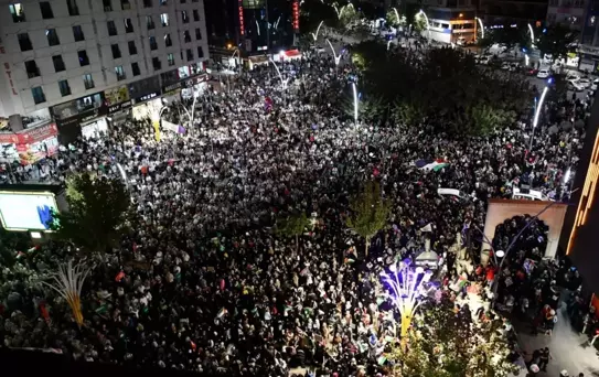 Batman'da İsrail'in Gazze saldırıları protesto edildi! Binlerce kişi katıldı