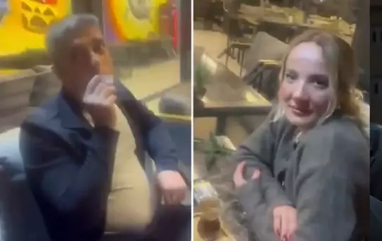 Görüntü Türkiye'den: Kocasını kafede başka bir kadınla otururken yakaladı