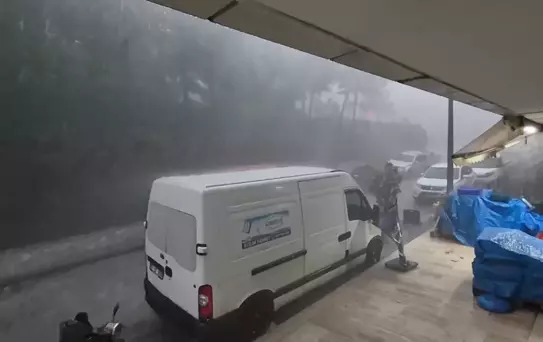 Ereğli'de Dolu ve Su Taşkını