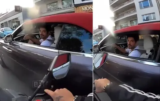 Burak Özçivit trafikte hayranının sorusu karşısında ne diyeceğini bilemedi