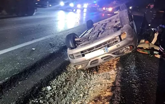 Elazığ'da Takla Atan Araçta 2 Yaralı