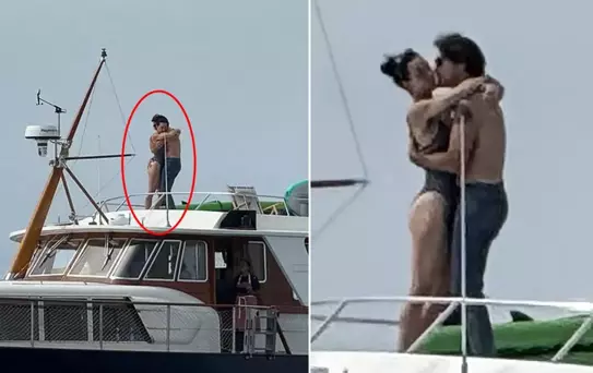 Katy Perry ile Justin Trudeau lüks yatta dudak dudağa görüntülendi