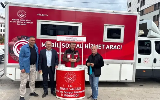 Mobil Sosyal Hizmet Merkezi Boyabat'ta