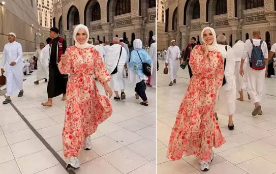 Sihirli Annem'in yıldızı Damla Ersubaşı Umre ziyaretinde