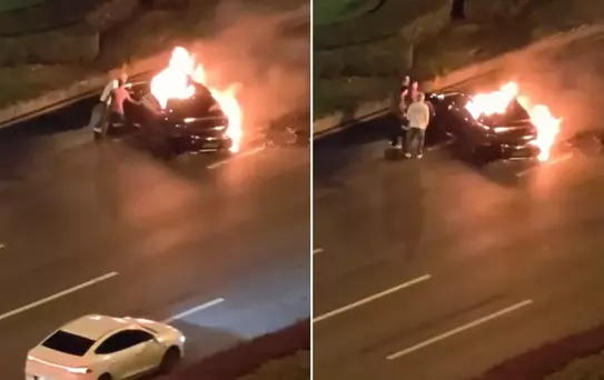 Yangında kapısı kilitli kalan araç sürücüye mezar oldu, dev marka borsada çakıldı