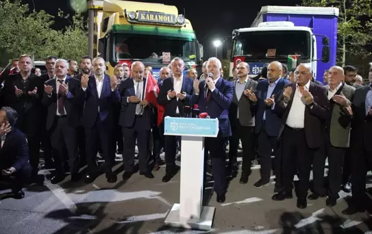 Kocaeli'den Gazze'ye İnsani Yardım Tırları Yola Çıktı