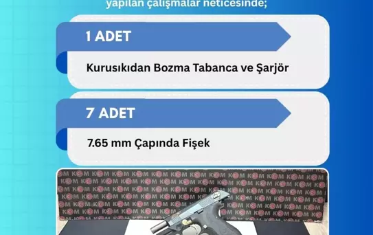 Bingöl'de Ruhsatsız Silah Ele Geçirildi