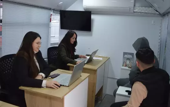 Mobil İstihdam Merkezi Havza'da Hizmete Girdi