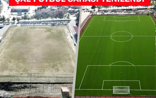 Çal Futbol Sahası Yenilendi