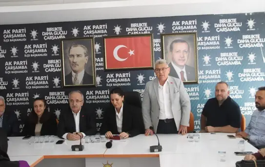 AK Parti MKYK Üyesi Karaaslan'dan partisinin Çarşamba İlçe Başkanlığına ziyaret