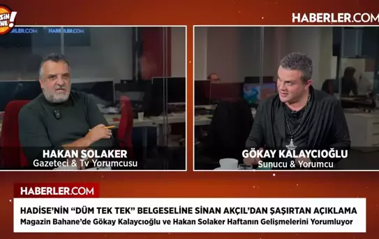 Magazin Bahane'de, Hadise ve Sinan Akçıl arasında 'Düm Tek Tek' gerilimi konuşuldu