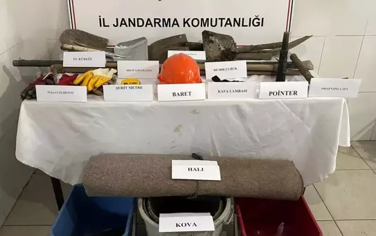 Gümüşhane'de Kaçak Kazı Operasyonu