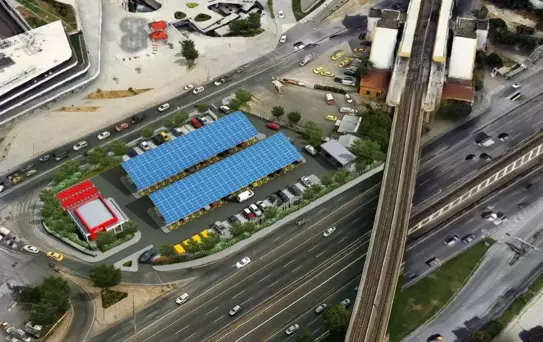 Güngören'de Güneş Enerjili Elektrikli Araç Şarj İstasyonu Kuruluyor