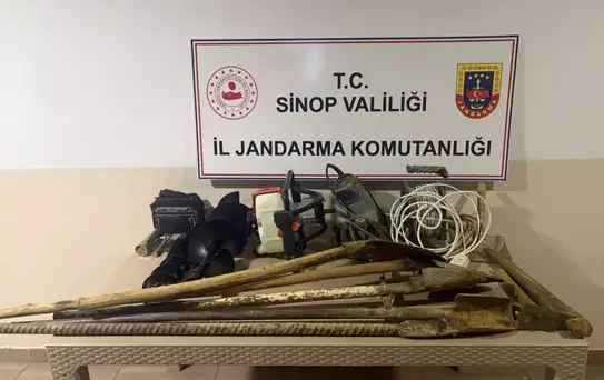 Sinop'ta Kaçak Kazı Operasyonu: 8 Şüpheli Yakalandı