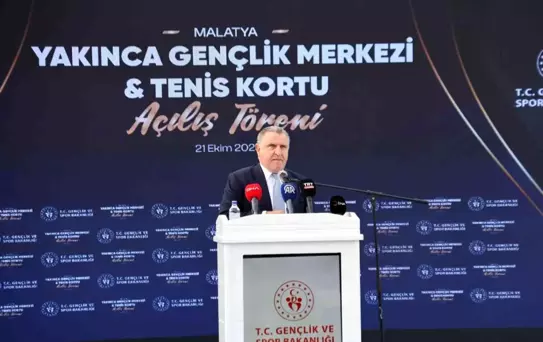 Malatya'da Gençlik Merkezi ve Tenis Kortu Açılışı
