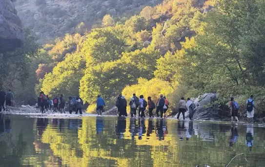 Doğaseverlerden Zore Kanyonu Yürüyüşü