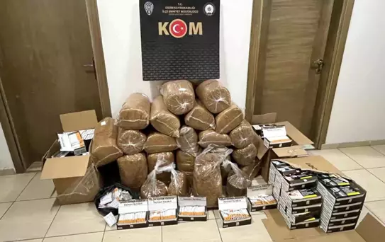 Didim'de Kaçak Tütün ve Alkol Operasyonu