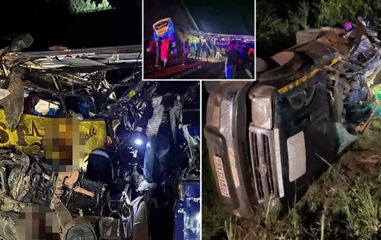 Katliam gibi trafik kazası! En az 63 kişi hayatını kaybetti, onlarca yaralı var