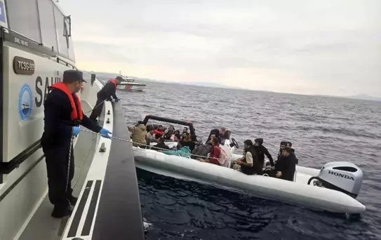 Didim'de 36 Göçmen Kurtarıldı