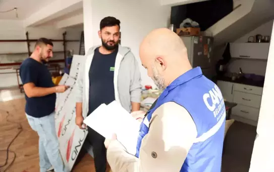 Canik Belediyesi İşletmelere Denetim ve Bilgilendirme Gerçekleştirdi