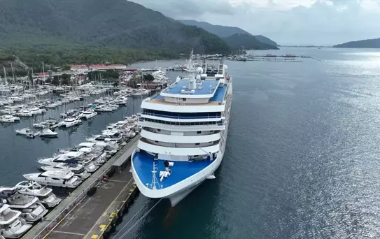 Marmaris'e Kruvaziyerle 580 Turist Geldi