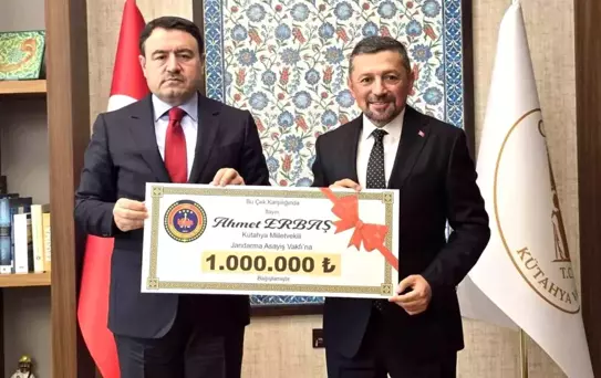MHP'li Milletvekili Ahmet Erbaş'tan Jandarma Vakfına 1 Milyon TL Bağış